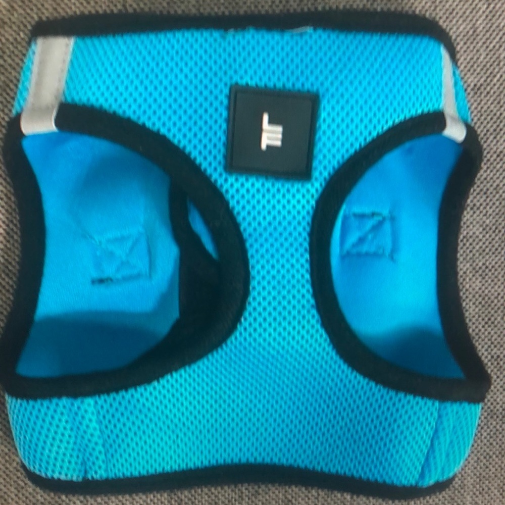 London Fog Blue Dog Harness,Size Large
